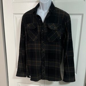 Fox Black and Gold Checkered Shirt